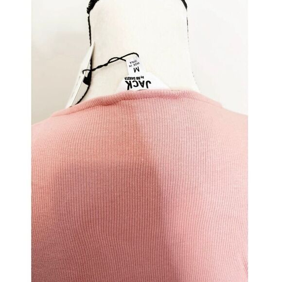 NWT Jack by BB Dakota Leia Pink Bell Sleeve V-Neck Crop Top Size M - Picture 4 of 5